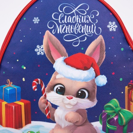 New Year's children's backpack "Sweet moments", a bunny, for the New Year-3