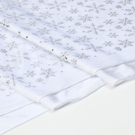 Velura flap with New Year's application "Small Snowflakes", 50 × 50 cm-1