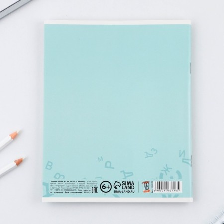 An objective note 48 sheets, A5, minimalism, with reference materials “September 1: Russian language”, cover coated cardboard 230 gr., Inner block in a line of 80 gr., Whiteness up to 80%, block No. 2.-5