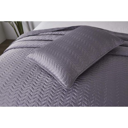 A set with a veil "Savannah", size 230x250 cm, 50x70 cm - 2 pcs, color Stone-3