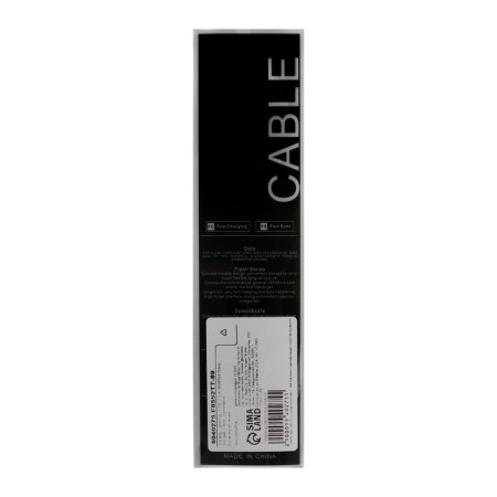 Lightning cable - usb, 2.4 a, braid fabric, flat, 1 meter, brown-5