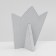 Corona Earrings stand 20 × 10 × 23.5 cm, gray color
