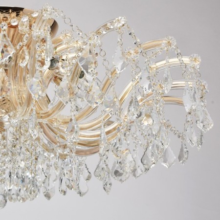 Louise chandelier 10x60W E14 gold-11