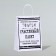 Gift package with jokes, craft "Happy bag", white, 24 x 10.5 x 32 cm, 1 pcs