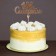 Topper for the Cake "September 1", bell, gold-rod