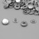 Installation button, alpha (S-shaped), d = 12.5 mm, nickel color