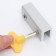 Loading and windows lock, yellow, 10 mm, 2 fasteners