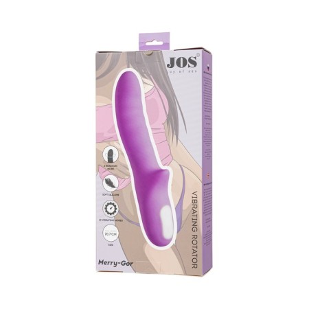 Jos Merry-Gor Vibrator-Rotator, 20.7 cm, silicone, purple color-11