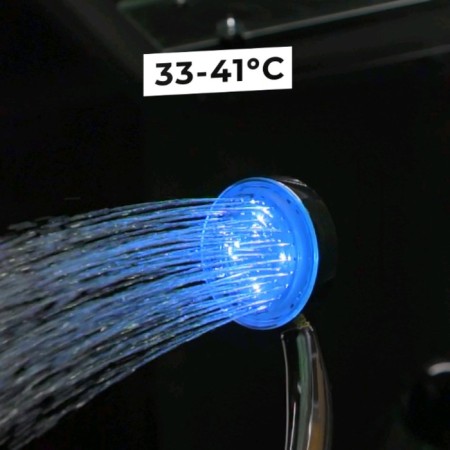 Showing watering can Zein Z0015, with LED backlight, 3 colors, plastic, color chromium-7
