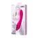 Vibrator with a stimulating ball Jos Beadsy, silicone, pink color, 21 cm