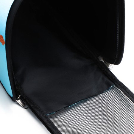 Bag - Carriage for animals "Traveler", Blue, size m, 40 x 21 x 27 cm-6