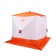 Tent Winter Cube "Ranger", 2.1 x 2.1 m, 4-seater, oxford fabric, white-orange color