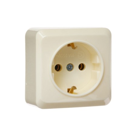 Single Luazon Lighting "League", 16 A, overhead, with salary, beige-1