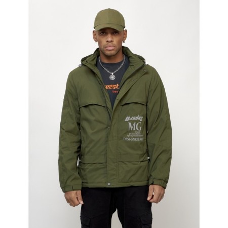 Sports male jacket, size 48, khaki color