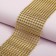 Tape with imitation of convex rhinestones, 5.75 cm, 9 ± 1 m, gold color
