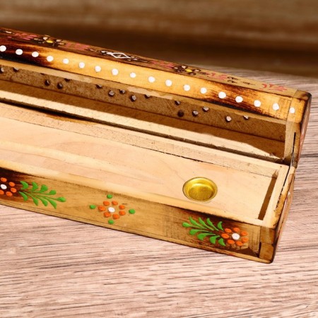 Box for incense, wood, 25 cm-2