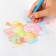 Color pencils, 6 colors, trihedral, mixes