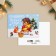 Sweet New Year card, treats, 6 x 8 cm, New Year