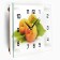 Wall clock: kitchen, "peaches", silent, 20 x 26 cm