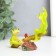Souvenir Polystone "The Frogsat swing on the turtle" 8,1x3.5x10.6 cm
