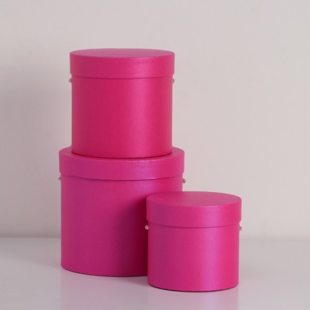 Set of boxes 3 in 1 (18*18*17/15*15*15/12*12*12 cm), fuchsia-1