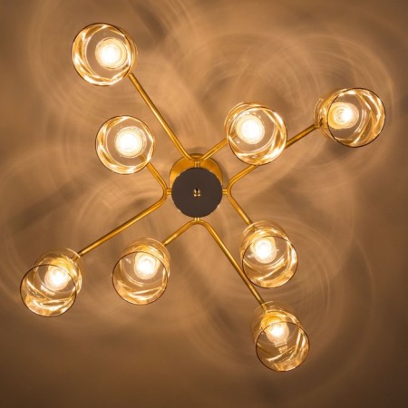 Cutilux Cutilux chandelier CL137182 70x70x29 cm, 8x60W, e27, yellow color-14