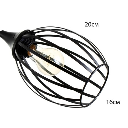 Svetogor chandelier "Age" 3x60W E27 black-6