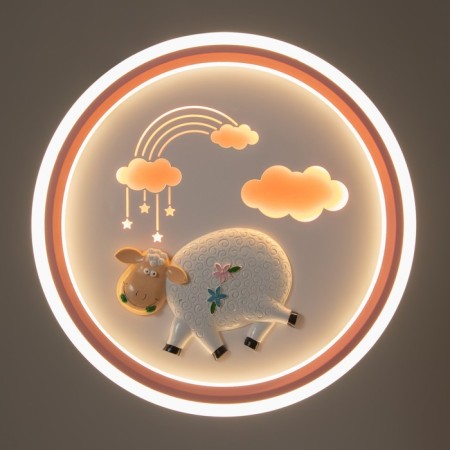 Lamp "Sheep" LED 48W 3000-6000K pink 50x50x6 cm Bayerlux-3