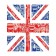 Set of napkins for setting the table "English symbolism", rectangular, size 32x46 cm, 4 pcs