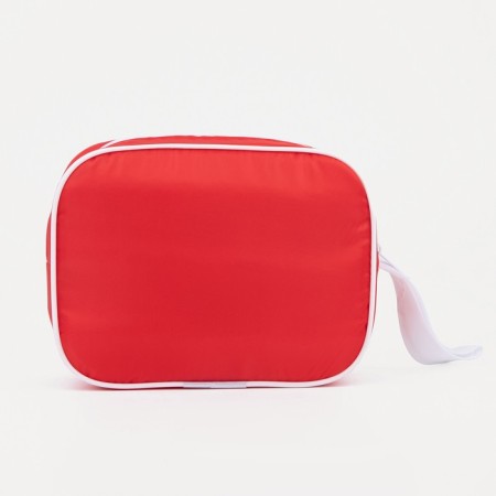 Cosmetic bag with lightning, red color-1