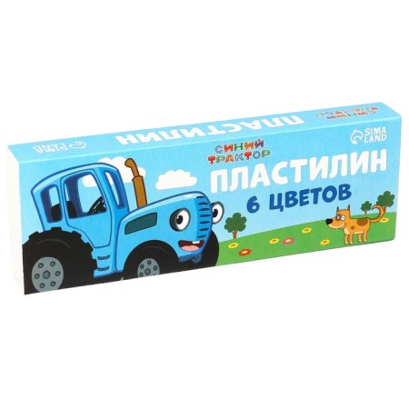 Plasticine 6 colors 90 g "Blue Tractor"-3