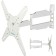 Kromax Atlantis-40 White 22 "-65" Max. 40kg, wall turn and nak 102951