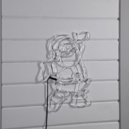 LED figure "Santa Claus", 38 × 50 cm, duralite, 100 LED, 220 V, red/green/white glow.-1