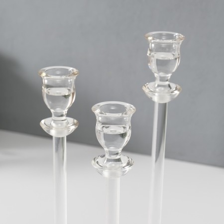 Summary metal, acrylic "Vorthy" d = 2.2 cm, set 3 pcs h = 25.5 cm, 23.5 cm, 21 cm-4