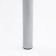 LOMBER table 790 (1180) x590x750, gray/white metallic