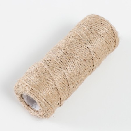 Yarn 100% juts "beige" 50 meters 4x4x10 cm-1