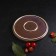 Porcelain dining plate Magistro Garland, D = 22.5 cm, blue color