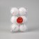 Set of balls plastic D-6 cm, 6 pcs "Alaz" silver-white