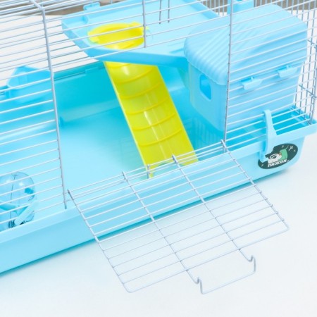 A cage for rodents "Pijon", with a filling of 47 x 30 x 27 cm, blue-3