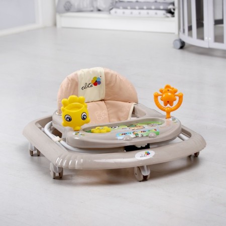 Walks "Sun", 7 wheels, muses. Toys, light beige-4