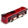 Metallic trolleybus, 1:72, inertial, burgundy color
