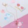 Children's pendant "chosen" sequins, ballerina, colored in gold