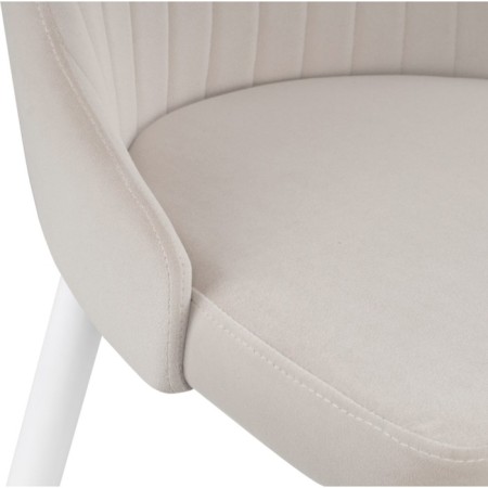 CHART STARAL CARA Kora Metal/velor, white/beige 47x57x89 cm-7