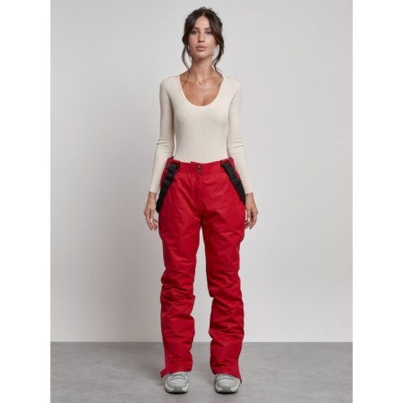Semi -combinezone ski insulated female winter, size 50, red color-14