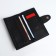 Men's purse on a magnet, a department for cards, coins, black color