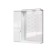 Mirror cabinet for bathroom dominoes Optima 65, with backlight, left glossy
