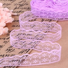 Capricon lace, 23 mm × 10 ± 1 m, lilac color No. 32