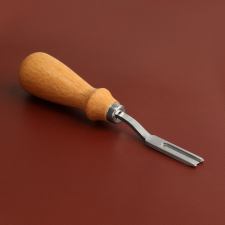 French -type beveler, for skin, 15.4 cm, hole 5.8 mm