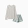 Female set (longshit and shorts) KAFTAN "velvet", 44-46, mint