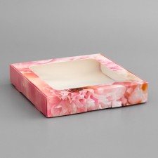 Box a gift team with a window, packaging, 